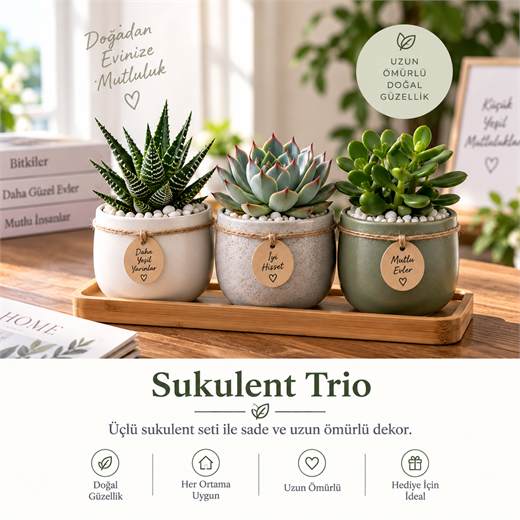 Sukulent Trio