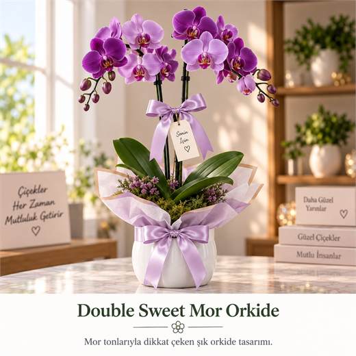 Double Sweet Mor Orkide